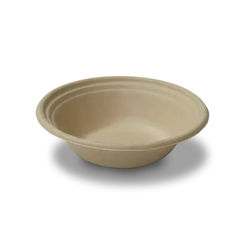 12 oz. Round Bowl | No Added PFAS | Compostable Sugarcane (125 Pack) $0.35 each