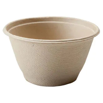 12 oz Barreled Bowl | Natural Plant Fiber (300 Case) $0.33 each