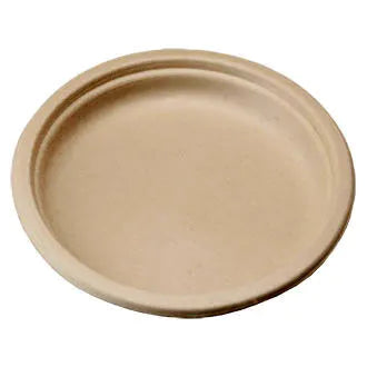 10" Classic Round Plate | Natural Plant Fiber | Compostable (50 Pack) $0.72 each